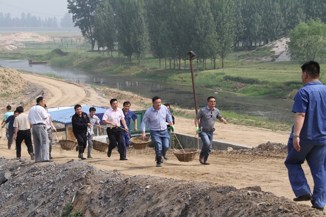 太平煤矿进行泗河防汛应急演练