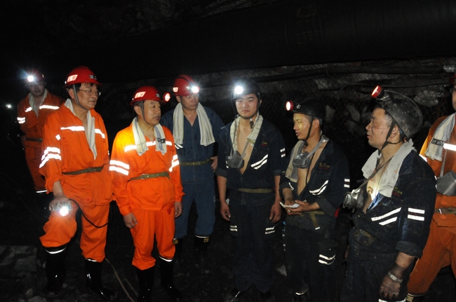 集团公司党委书记乔志猛到安居煤矿调研